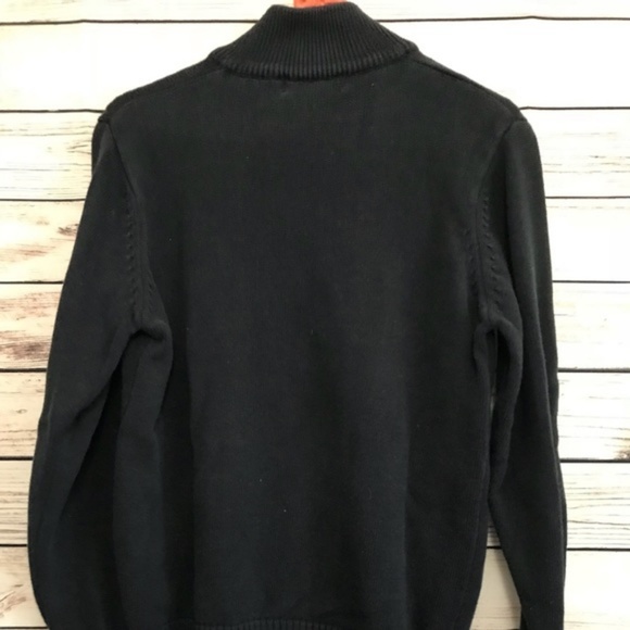 Men's US POLO 1/2 Zip Navy Sweater - Picture 5 of 5